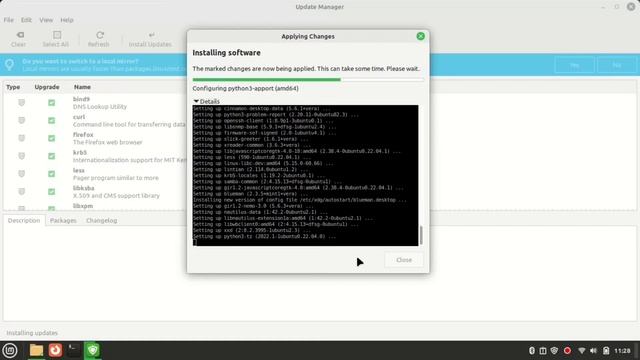 Linux Mint Finishing System Update and Final look after Updating OS. смотреть онлайн