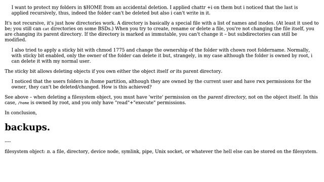 Sticky bit and chattr (3 Solutions!!) смотреть онлайн