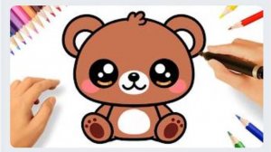 КАК НАРИСОВАТЬ МЕДВЕЖОНКА ТЕДДИ В СТИЛЕ КАВАИ ЛЕГКО И МИЛО 🧸