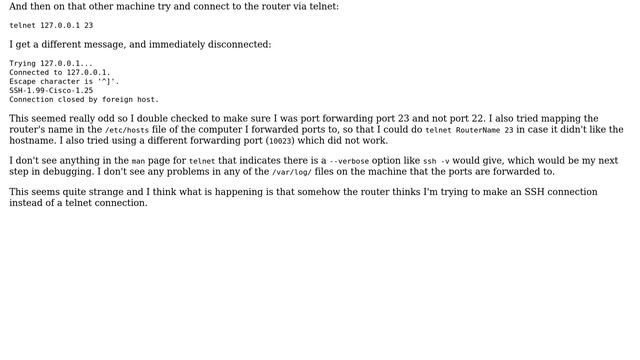 Unix & Linux: How does a cisco device know if I'm connecting via telnet or ssh? смотреть онлайн