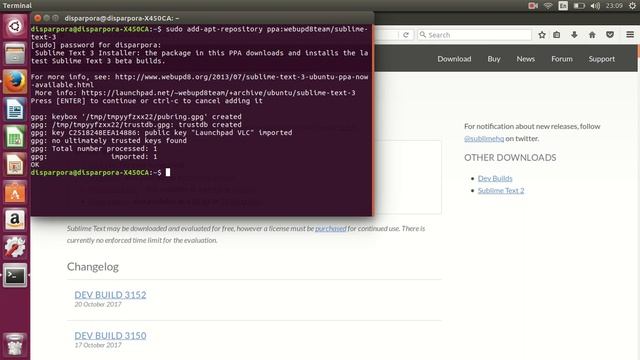 Cara mudah Install Sublime Text di Ubuntu Linux 17.04 смотреть онлайн