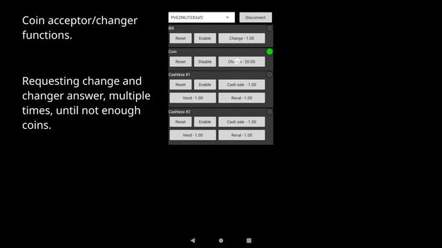 MDB Interface With Blutooth And Android Software For MDB Payment Systems Testing/development