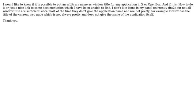 Unix & Linux: How does one change the title of any window in X? смотреть онлайн