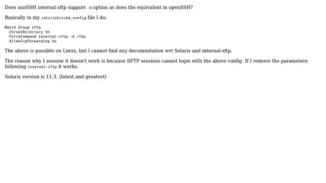 Unix & Linux: Solaris and internal-sftp (2 Solutions!!) смотреть онлайн