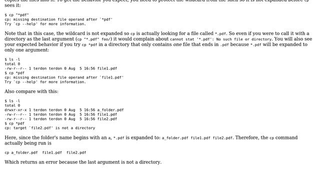 Unix & Linux: cp with a single argument containing wildcards (5 Solutions!!) смотреть онлайн
