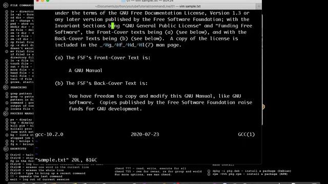 Create / Edit file in Unix (Max OSX or LINUX) using VIM in the Command Line смотреть онлайн