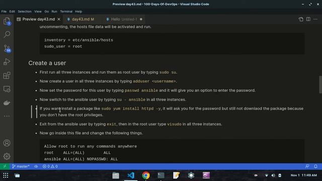 Learn Ansible | Day No. 43: AWS Server Management, User Creation, and Node Configuration смотреть онлайн
