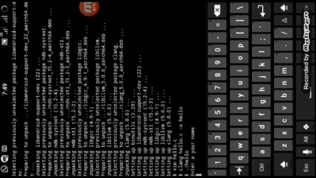 Linux Environment on android смотреть онлайн