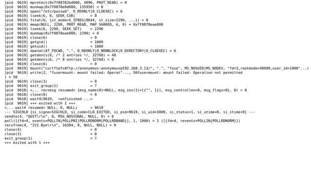 Unix & Linux: exit status of command is different when it is run via strace смотреть онлайн