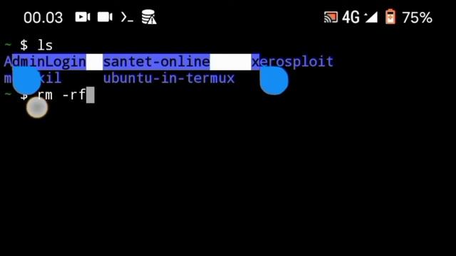 Bagaimana cara menghapus file/folder direktori yang ada di termux android? mari gunakan command "rm смотреть онлайн