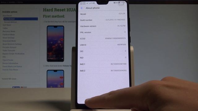 Secret Codes HUAWEI P20 Pro - Hidden Mode / Tricks / Service Settings |HardReset.Info