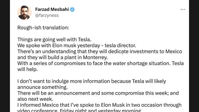 Tesla Mexico gets closer as Investor Day excitement builds!! #TSLA #Tesla #TeslaStock смотреть онлайн