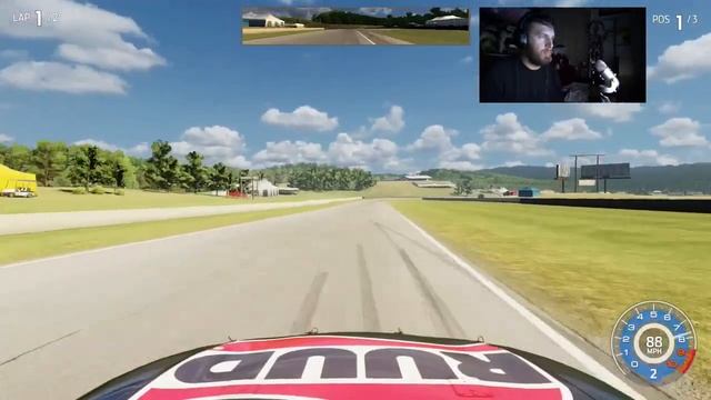 Grinding at Road America - NASCAR Heat 3 eSports - J-Mac Plays смотреть онлайн