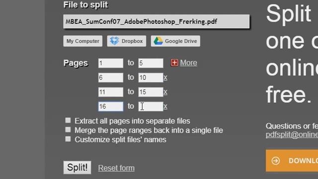 How to Split PDF File смотреть онлайн