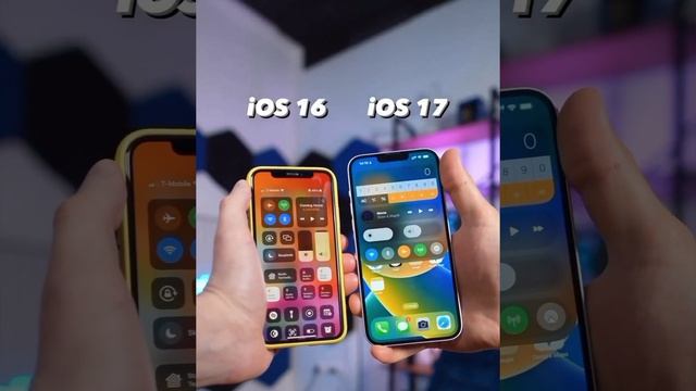 Control center difference in ios 16 and ios 17 смотреть онлайн
