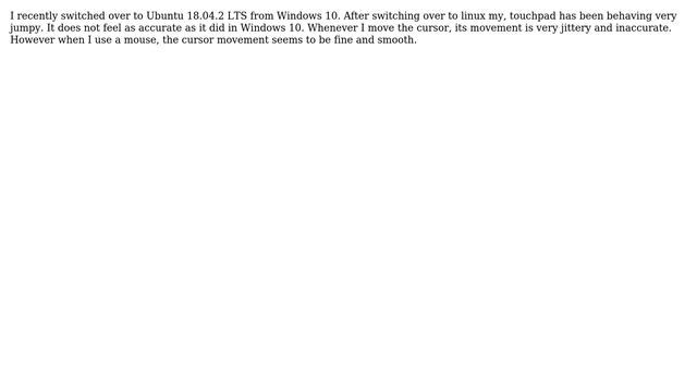 Unix & Linux: Touchpad is behaving very Inaccurate and Jumpy In Ubuntu смотреть онлайн