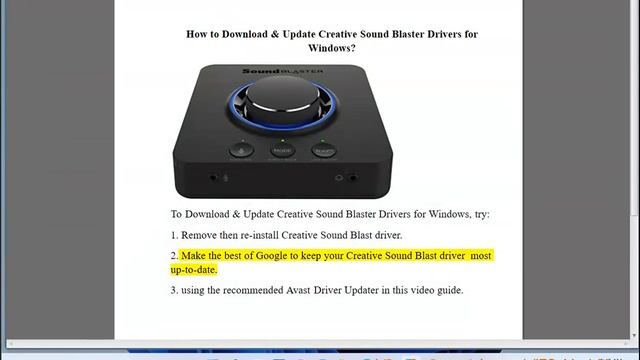 Download & Update Creative Sound Blaster Drivers for Windows 11/10 смотреть онлайн