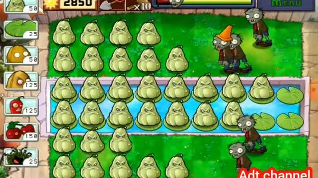 plant vs zombie squash challenge смотреть онлайн