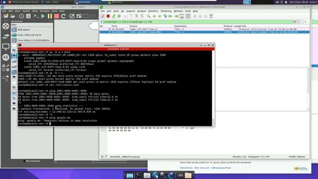 IPv6 8 LAB Cisco Switch Router Advertisment смотреть онлайн