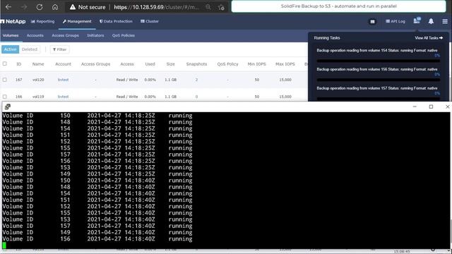 Automate SolidFire Backup to S3 to run in parallel смотреть онлайн