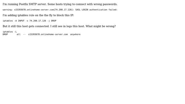 Unix & Linux: IPtables don't block IP смотреть онлайн
