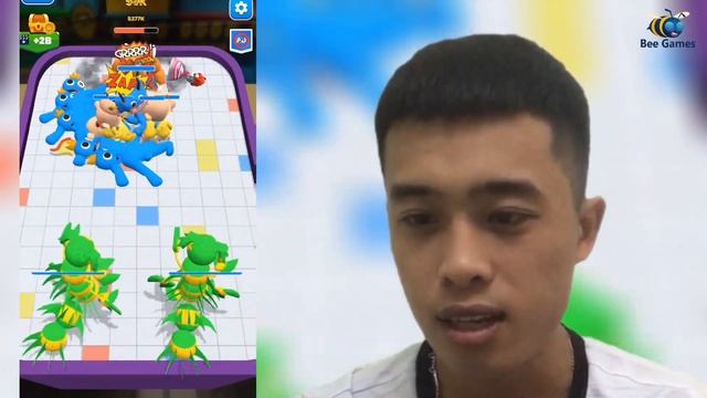 MERGE MASTER BLUE MONSTER NEW UPDATE: Funny Gameplay(iOS,Android) - Blue King Unlocked смотреть онлайн
