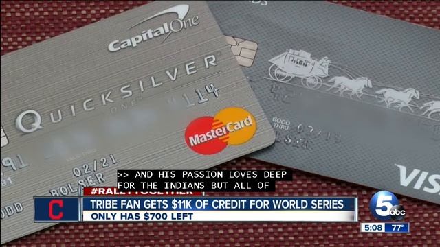 Tribe fan gets $11K line of credit for the World Series смотреть онлайн