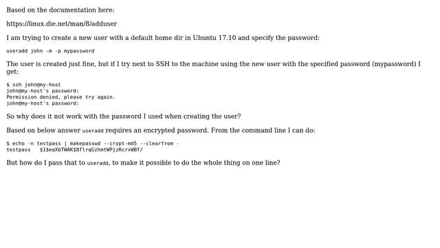 Linux useradd and password from commandline? (2 Solutions!!) смотреть онлайн