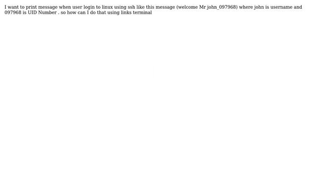 DevOps & SysAdmins: Customize Welcome Message when linux user's login by ssh смотреть онлайн