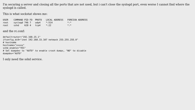 DevOps & SysAdmins: Disable syslog remote connections смотреть онлайн
