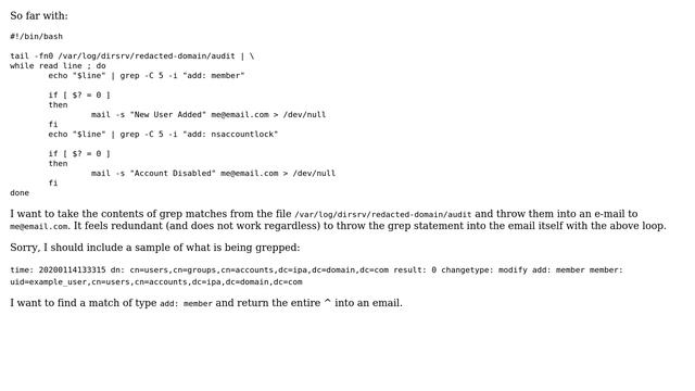 Unix & Linux: Tail a live log file and output match contents to an e-mail смотреть онлайн
