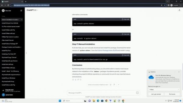 pip install dotenv failed
