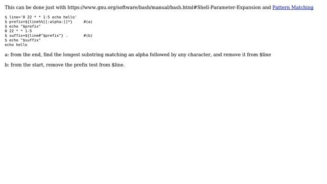 Unix & Linux: Bash: Split a variable after the first occurence of an alphabetical character смотреть онлайн