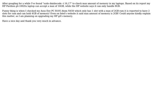 Is dmidecode's max memory report is accurate? смотреть онлайн