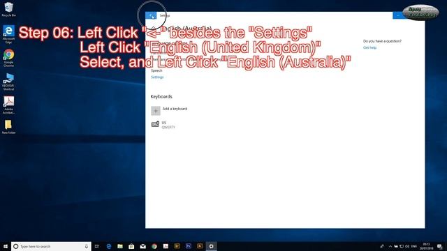 Windows 10 Change System Display Language to Australia, with Install Australia Language Pack смотреть онлайн