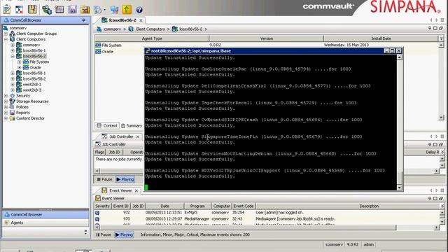 Info - Simpana 9 - Manual rollback of SP on Unix смотреть онлайн