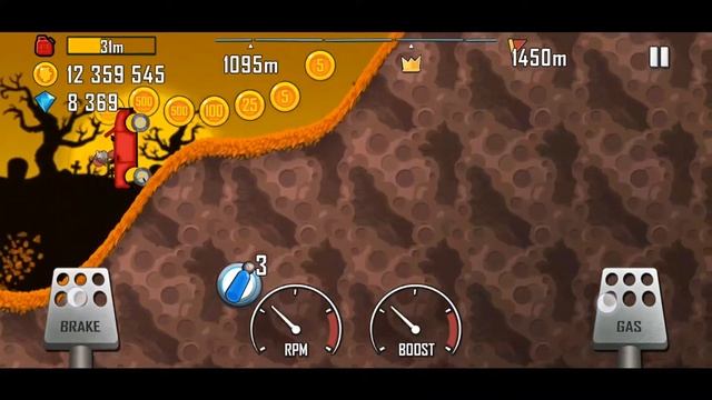 HAUNTED💀 -Hill Climber (HCseries) Gameplay video of Hill Climb Racing (HCR) Plyr 👻 смотреть онлайн