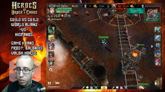 W.A VS HISPANOS GAME 1: [ANDROID] GVG Heroes of Order and Chaos смотреть онлайн