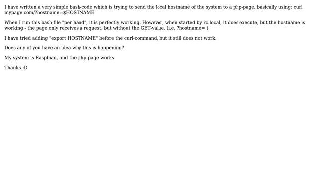 Unix & Linux: Local hostname not displayed by script at boot смотреть онлайн