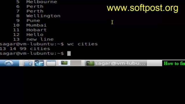 How to find total number of lines in a file in Debian смотреть онлайн