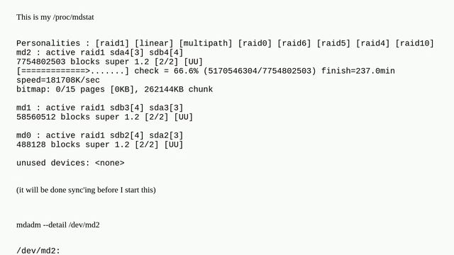 How to extend madam RAID1 with LUKS and ext4 filesystem on Debian 10 смотреть онлайн