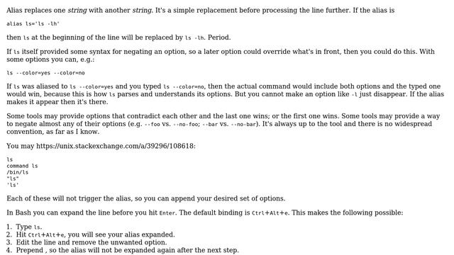 How to remove a parameter set in an alias from command line? смотреть онлайн