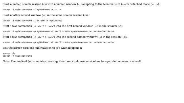 How to run a second command in same screen session? (4 Solutions!!) смотреть онлайн