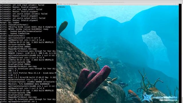Matrox Parhelia Reef Demo running on Ubuntu emulated Windows 98 VM смотреть онлайн