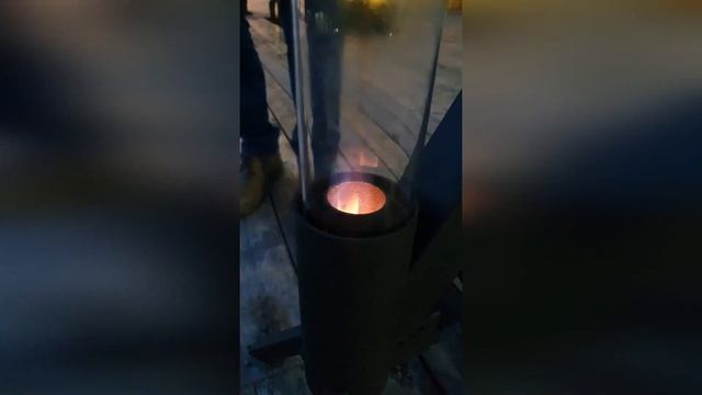 Пеллетный уличный светильник "TORNADO" смотреть онлайн