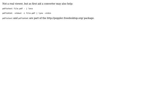 pdf viewer for command line only (4 Solutions!!) смотреть онлайн