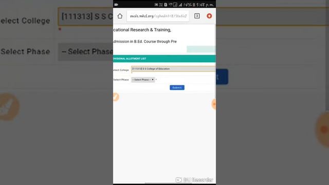 How Can See Allotment Seat B.ed....