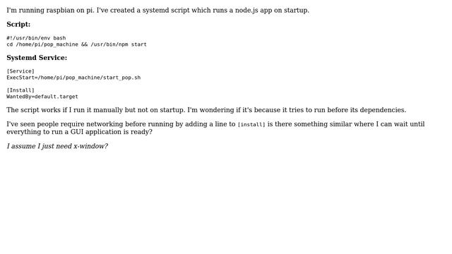 Unix & Linux: Systemd run script after GUI is ready? смотреть онлайн