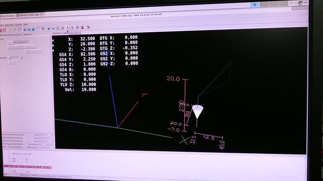 Erster Test Homemade LinuxCnc (GUI) смотреть онлайн