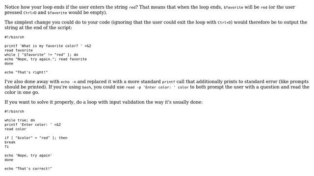 Unix & Linux: How do I add to this simple while loop script? (2 Solutions!!) смотреть онлайн
